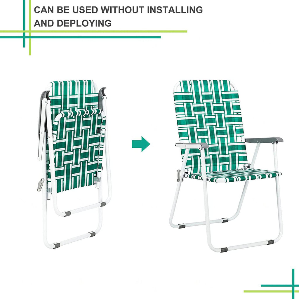 Folding Webbing Chair Set, 2 Pack V822