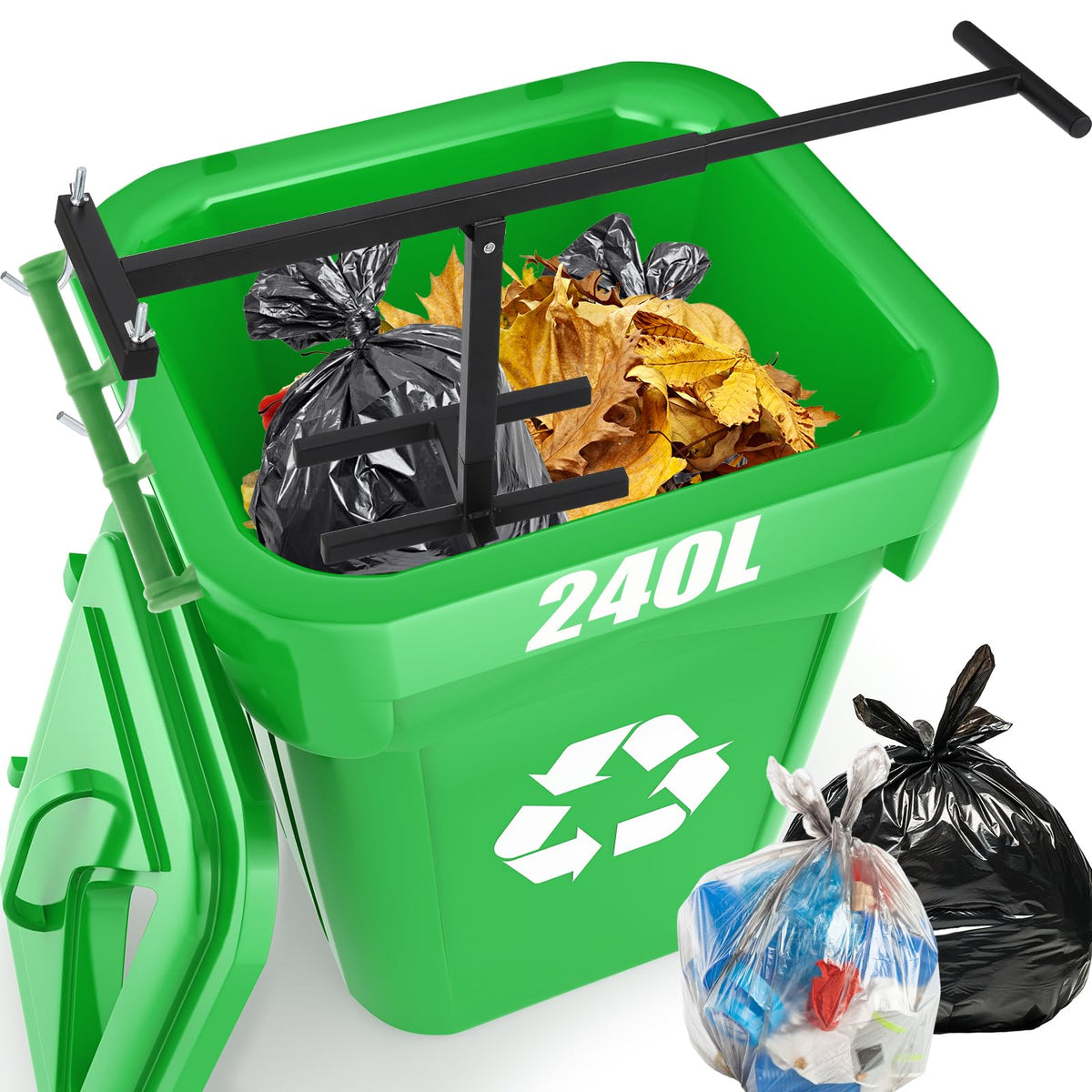 Manual Trash Compactor with Adjustable Handle C933717