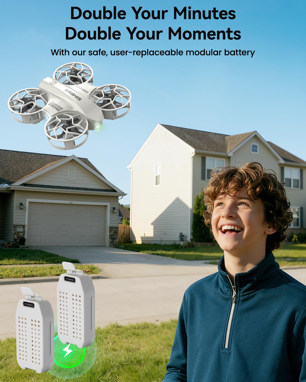 Mini Drone with 360° Flip & LED Lights, Gray T282