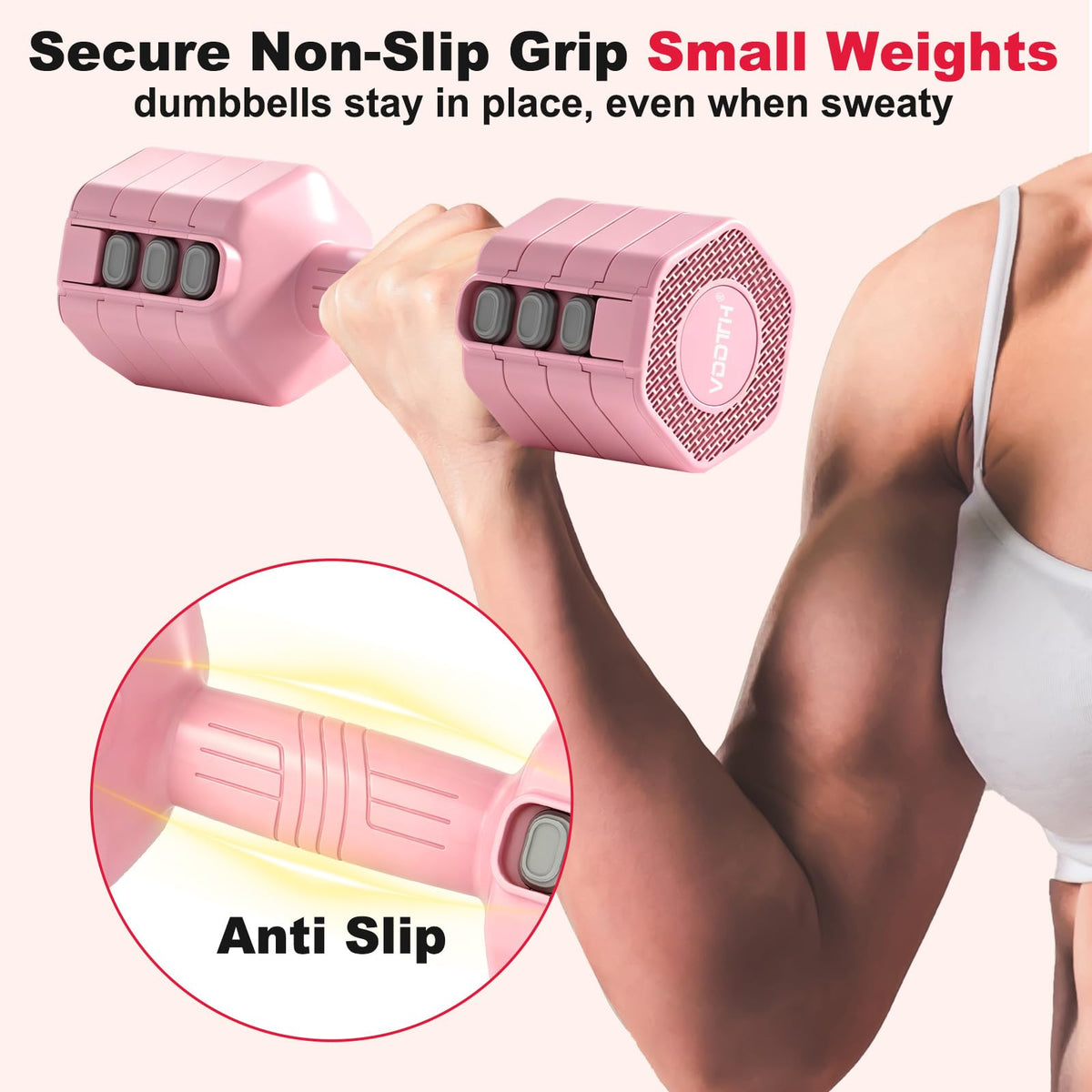 Adjustable Dumbbell Set 5/10 LB Pair W266760
