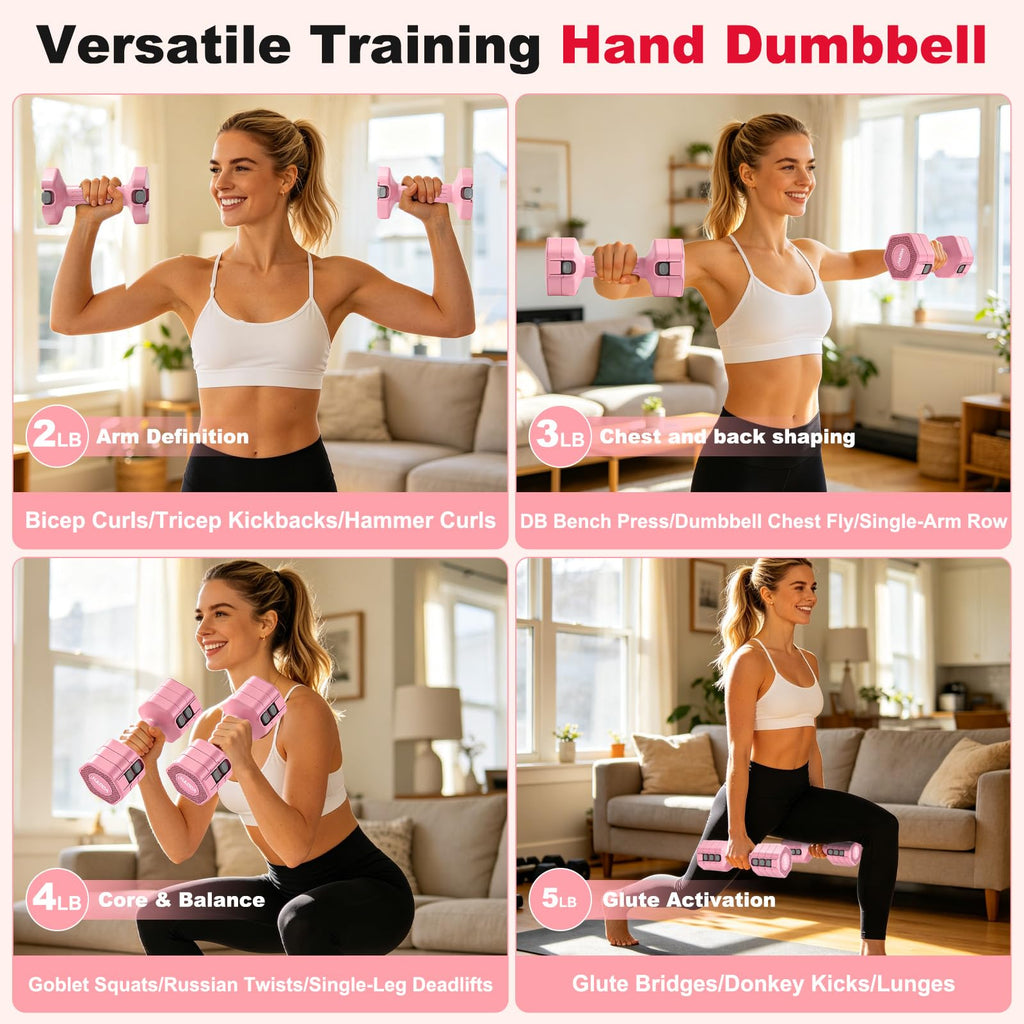 Adjustable Dumbbell Set 5/10 LB Pair W266760