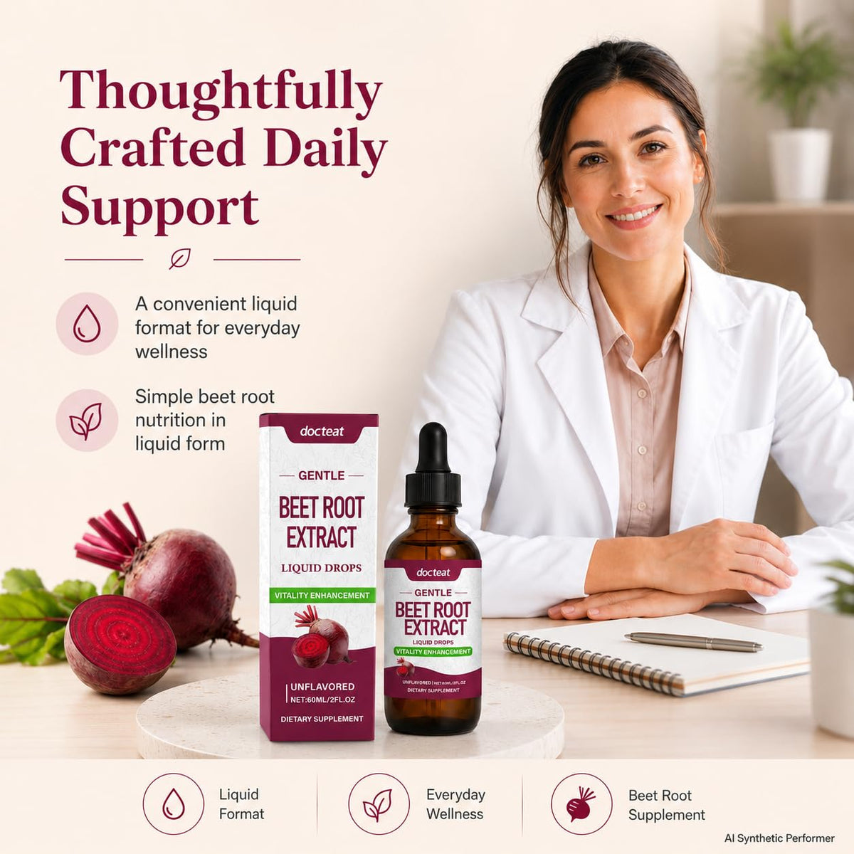 1000mg Beetroot Extract Liquid Drops 60mL J7656