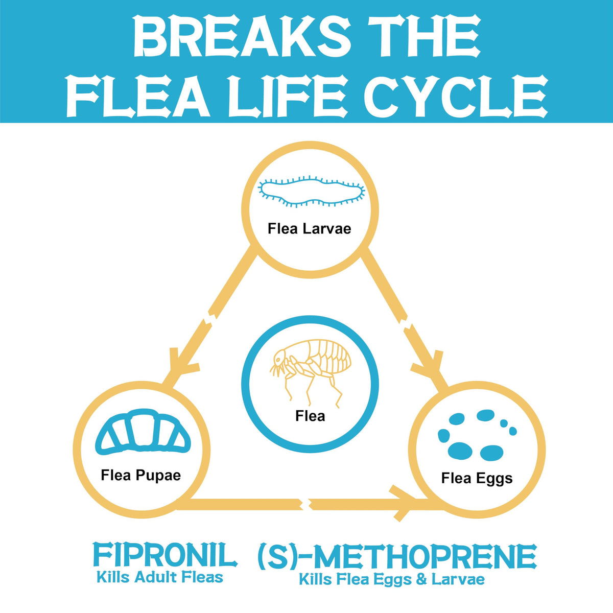 Flea and Tick Prevention for Dogs 6 Doses H737