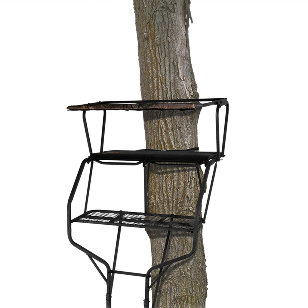 2 Person 18 Foot Tall Portable Hunting Tree Ladder Stand (2 Pack) F371648