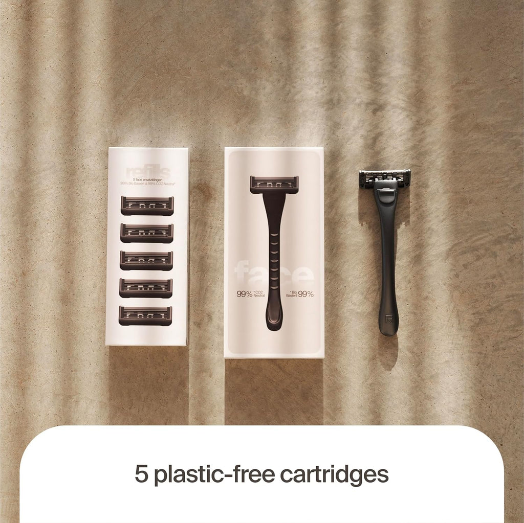 5 Plastic-Free Cartridges, 5 Blades O50255