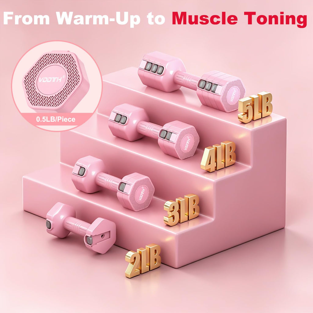 Adjustable Dumbbell Set 5/10 LB Pair W266760