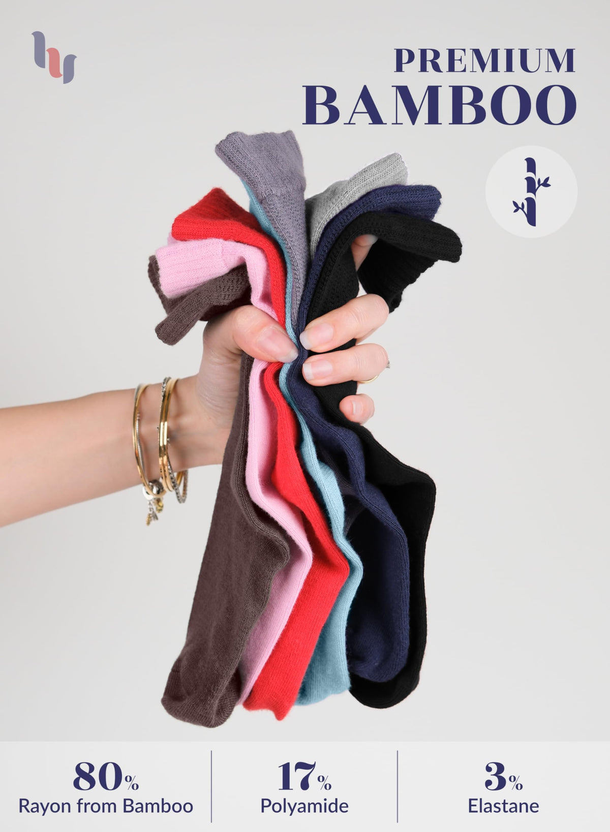 Bamboo Crew Socks W647923