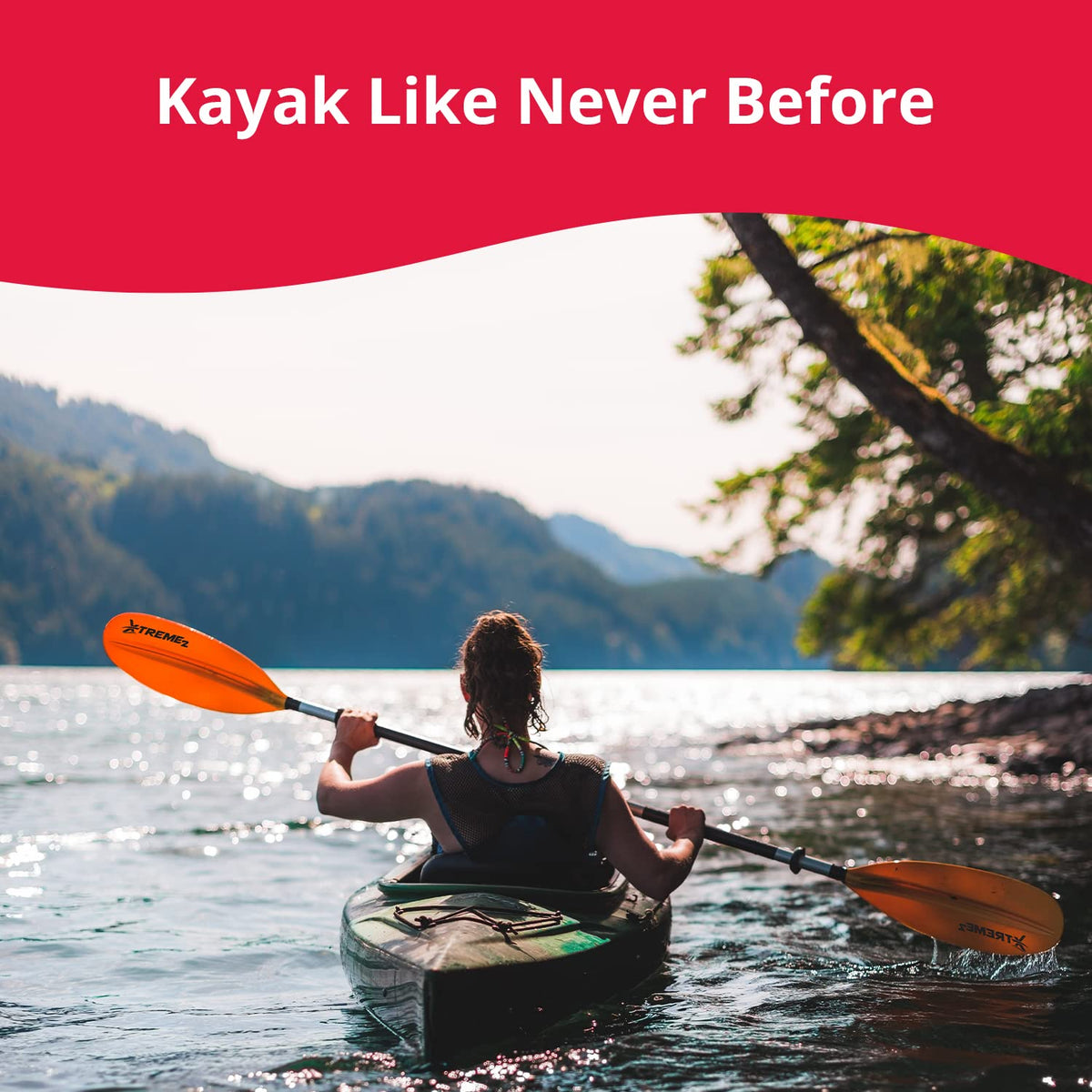 96” Fiberglass Reinforced Nylon Kayak Paddle C4152