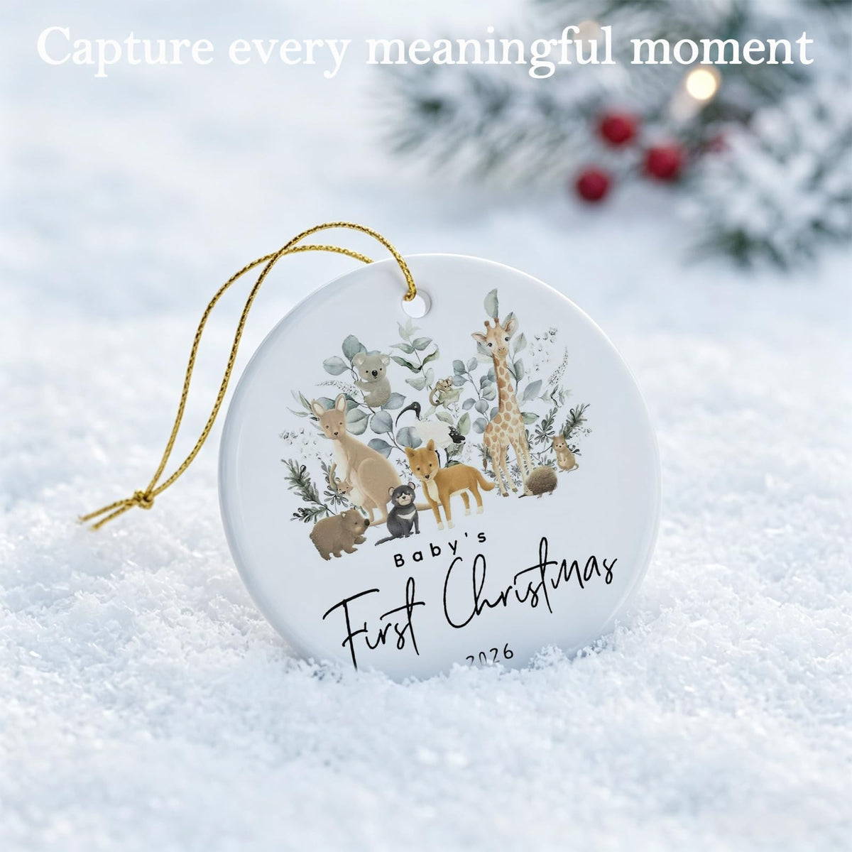 Baby First Christmas Ornament 2026 V8503