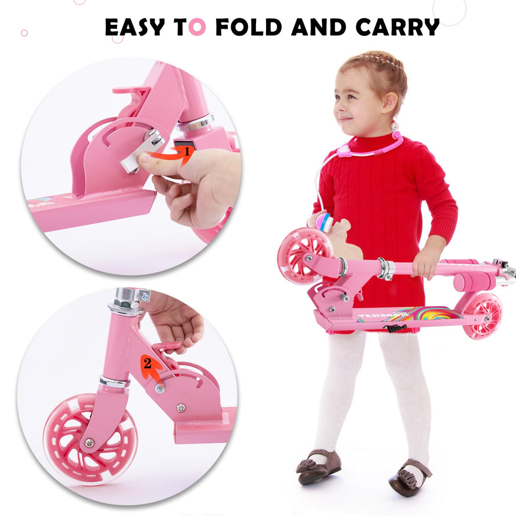 Folding Kids Scooter with Adjustable Handlebar I386