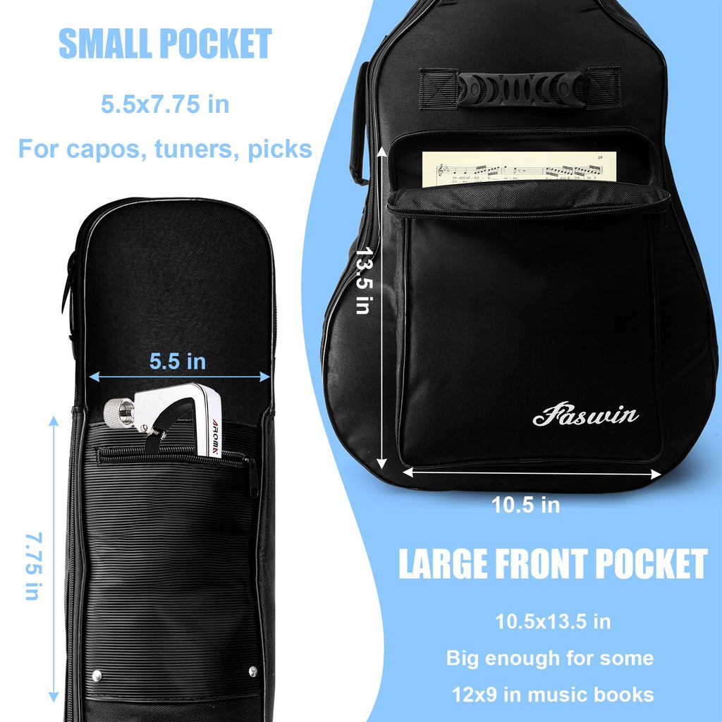 41 Inches Acoustic Guitar Bag Black K28565
