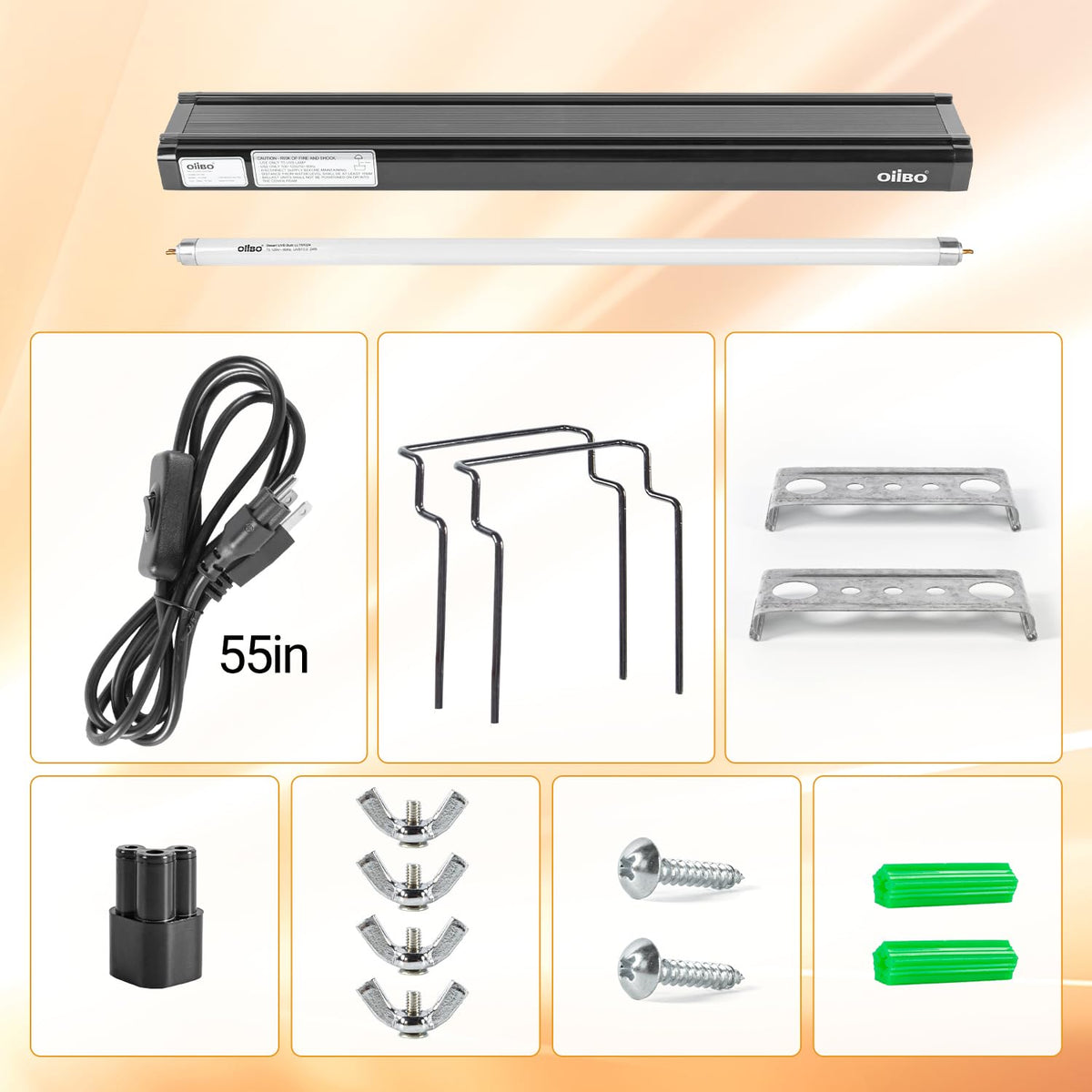 24W UVB 10.0 Reptile Light Fixture Combo Kit K4882
