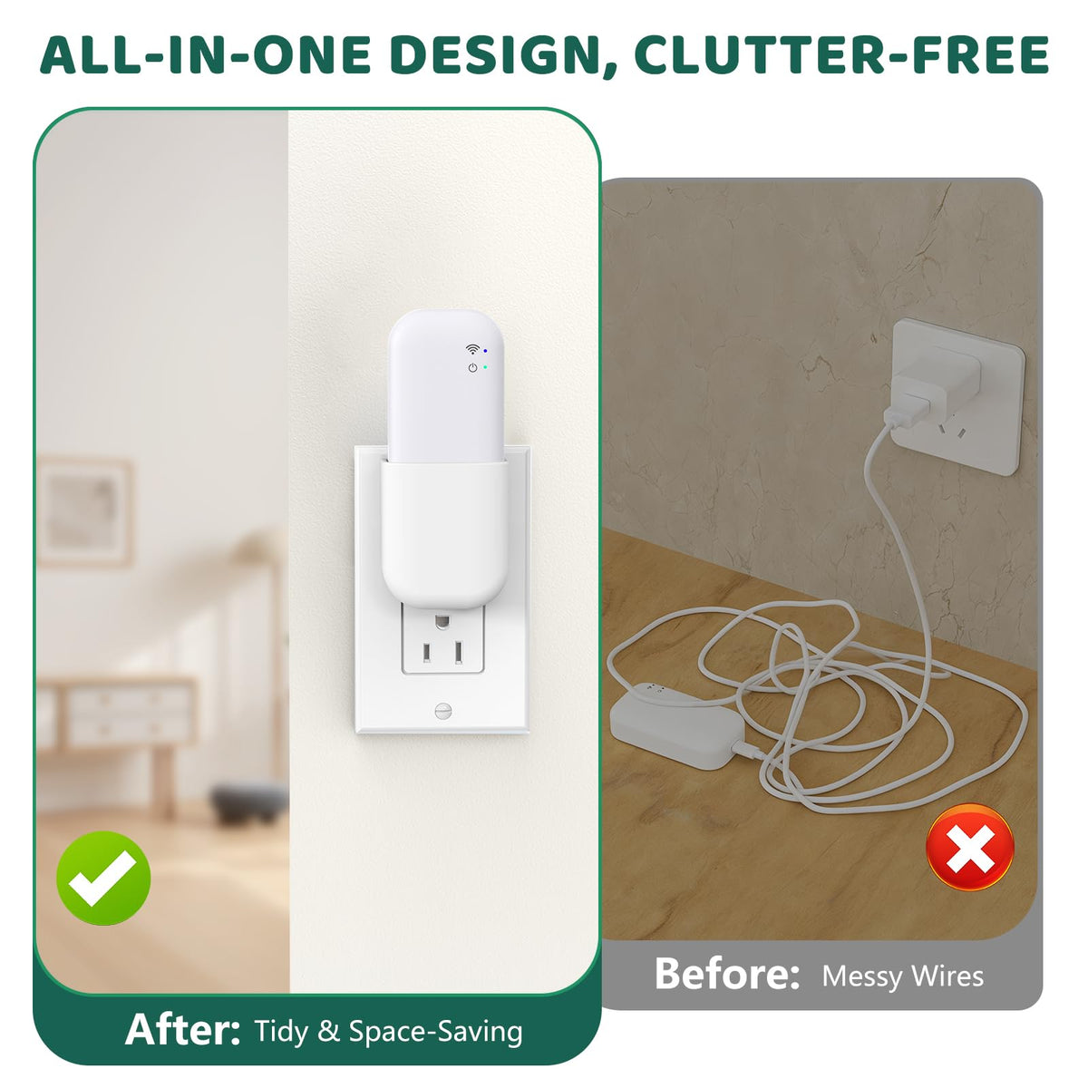 Wall Mount Bracket with Built-in Plug Q251