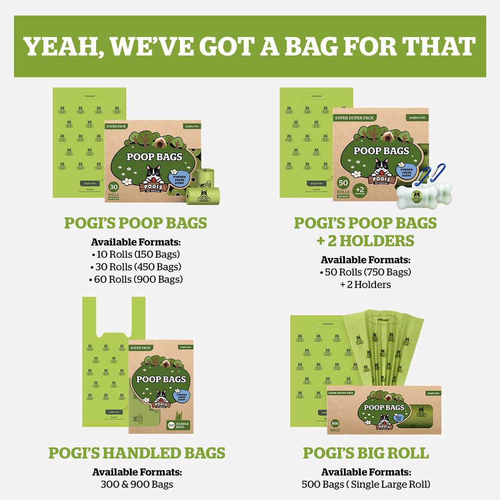 Dog Poop Bag Holder & Dispenser with 15 Unscented Bags S519179