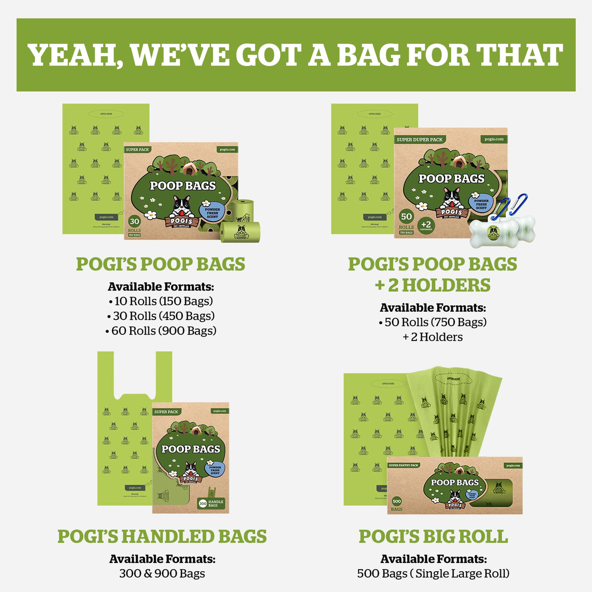 Dog Poop Bag Holder & Dispenser with 15 Unscented Bags S519179