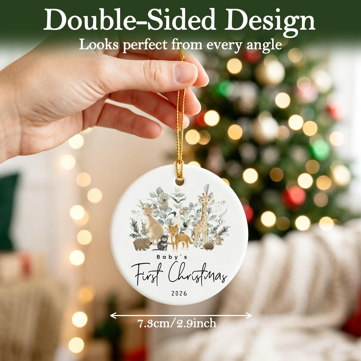 Baby First Christmas Ornament 2026 V8503