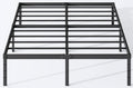 Queen Size 18 Inch Tall Black Metal Platform Bed Frame B69834