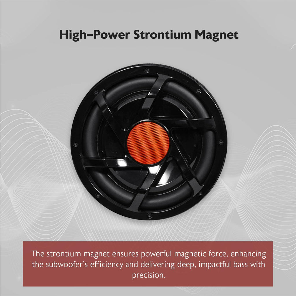 10" Powered Car Subwoofer with Enclosure T9123
