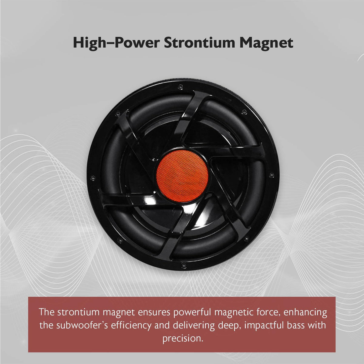 10" Powered Car Subwoofer with Enclosure T9123