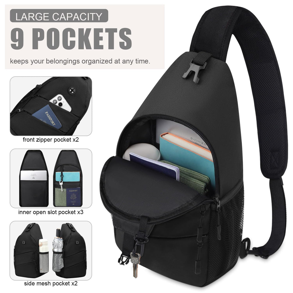 Crossbody Sling Bag with Convertible Shoulder Strap X600