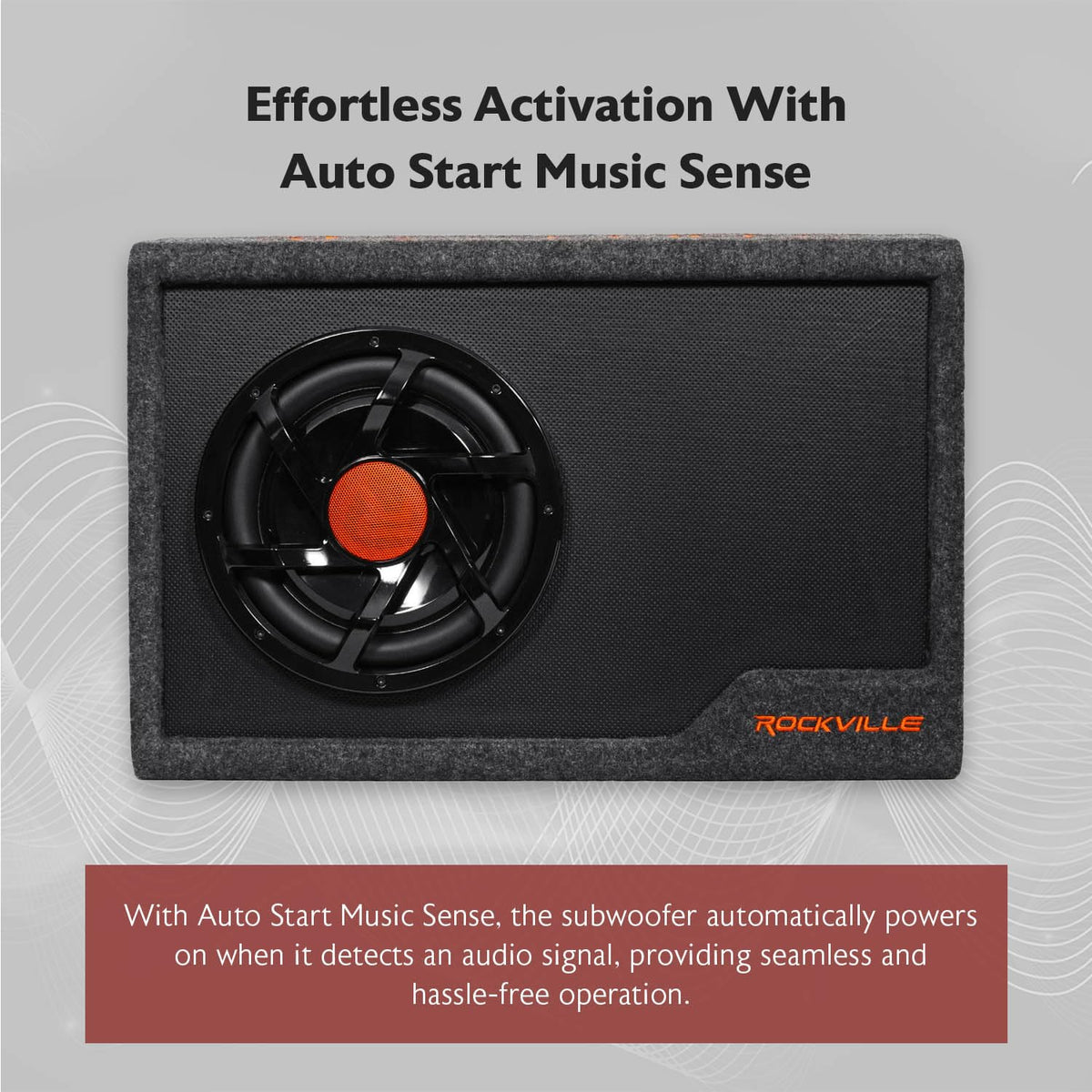 10" Powered Car Subwoofer with Enclosure T9123