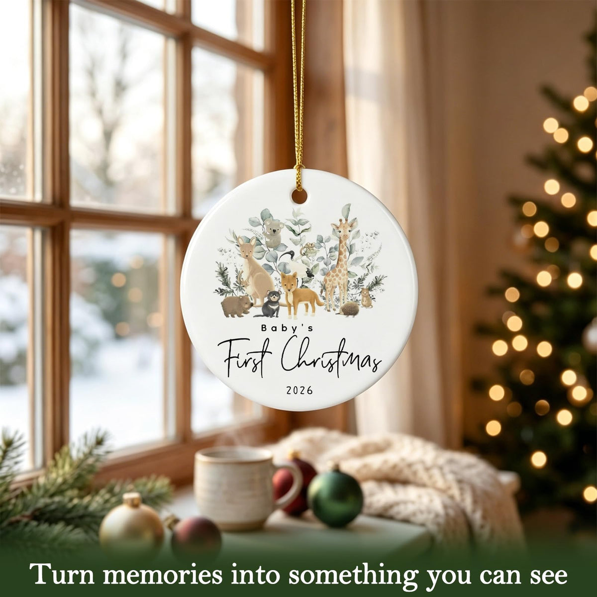 Baby First Christmas Ornament 2026 V8503