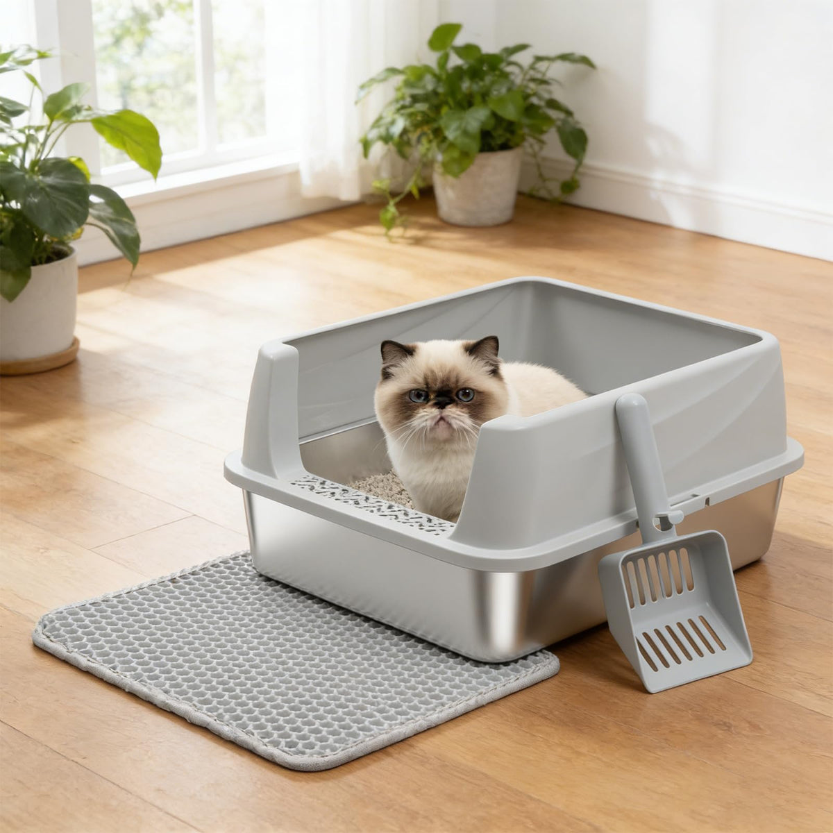 Stainless Steel Small Litter Box P78709