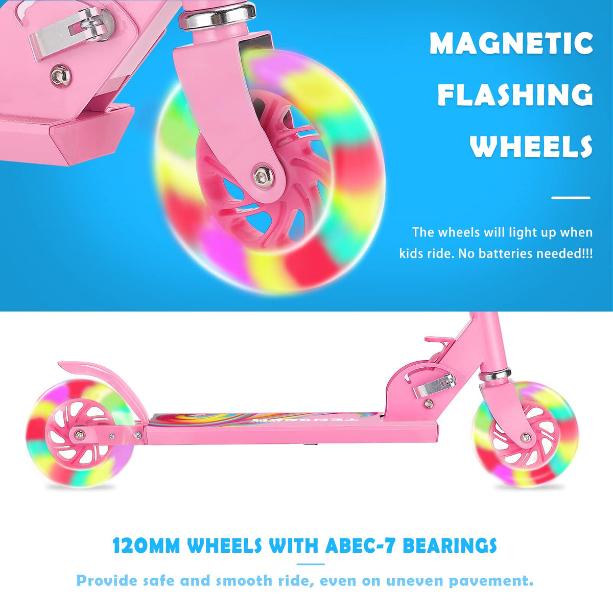 Folding Kids Scooter with Adjustable Handlebar I386