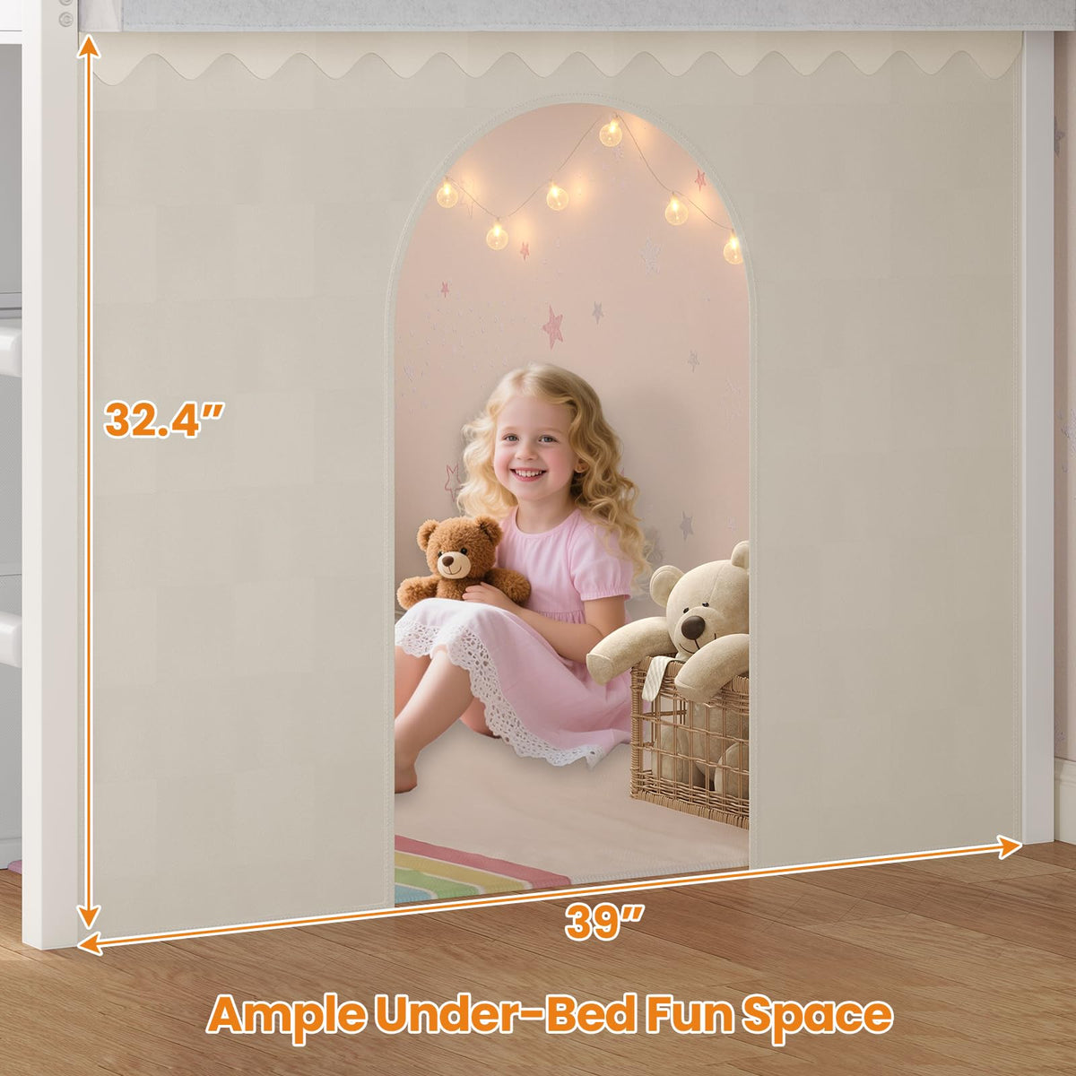 Twin Size Low Loft Bed with 8 Storage Drawers Z370