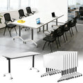 Foldable Mobile Seminar Table with Locking Casters, 8 Pack O913821