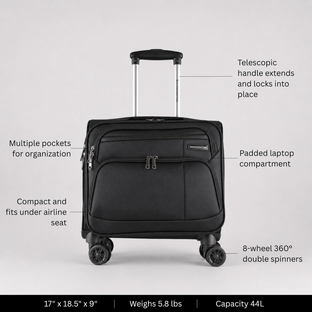 Carry-On Spinner Briefcase P500828