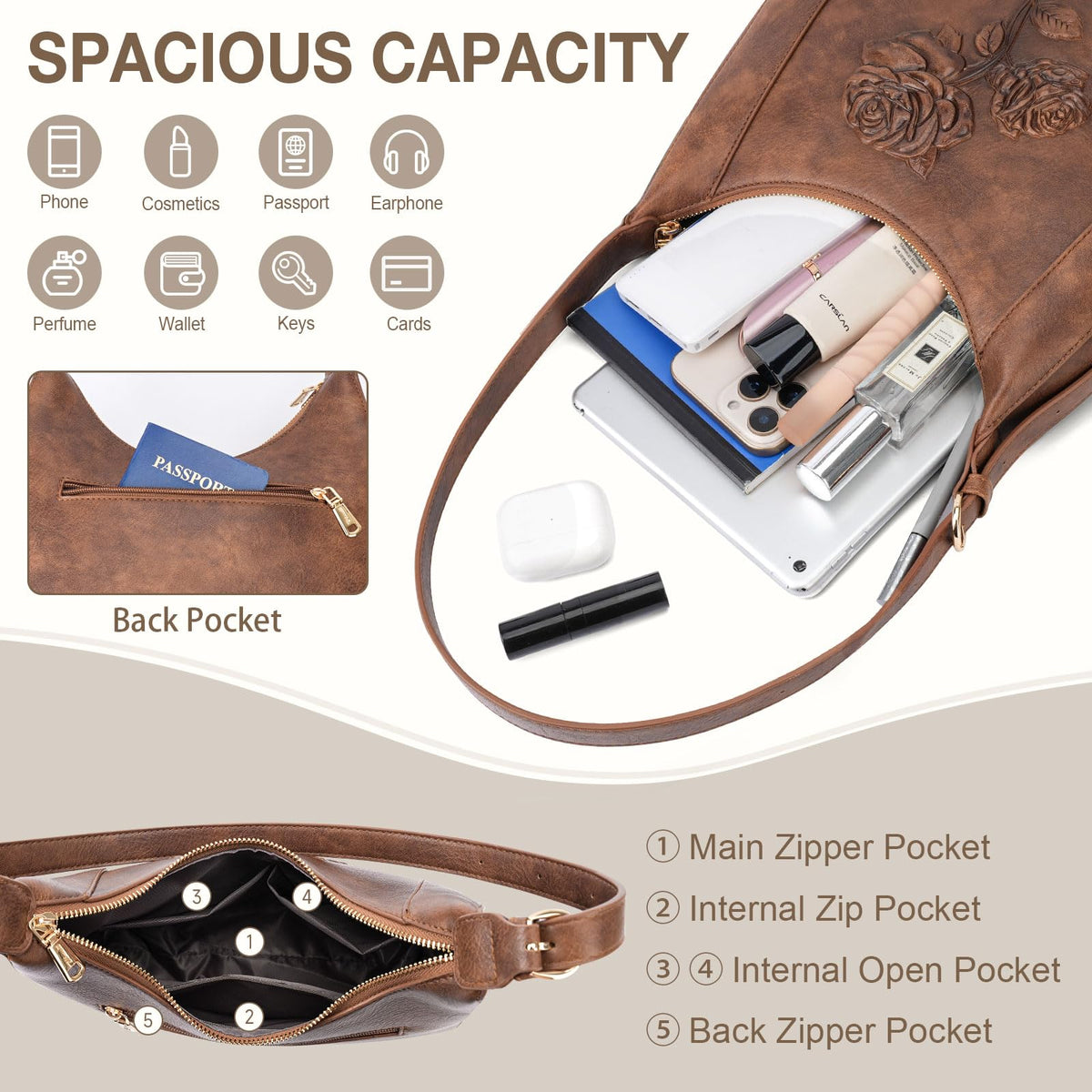 Crossbody Purse and Shoulder Bag N6435
