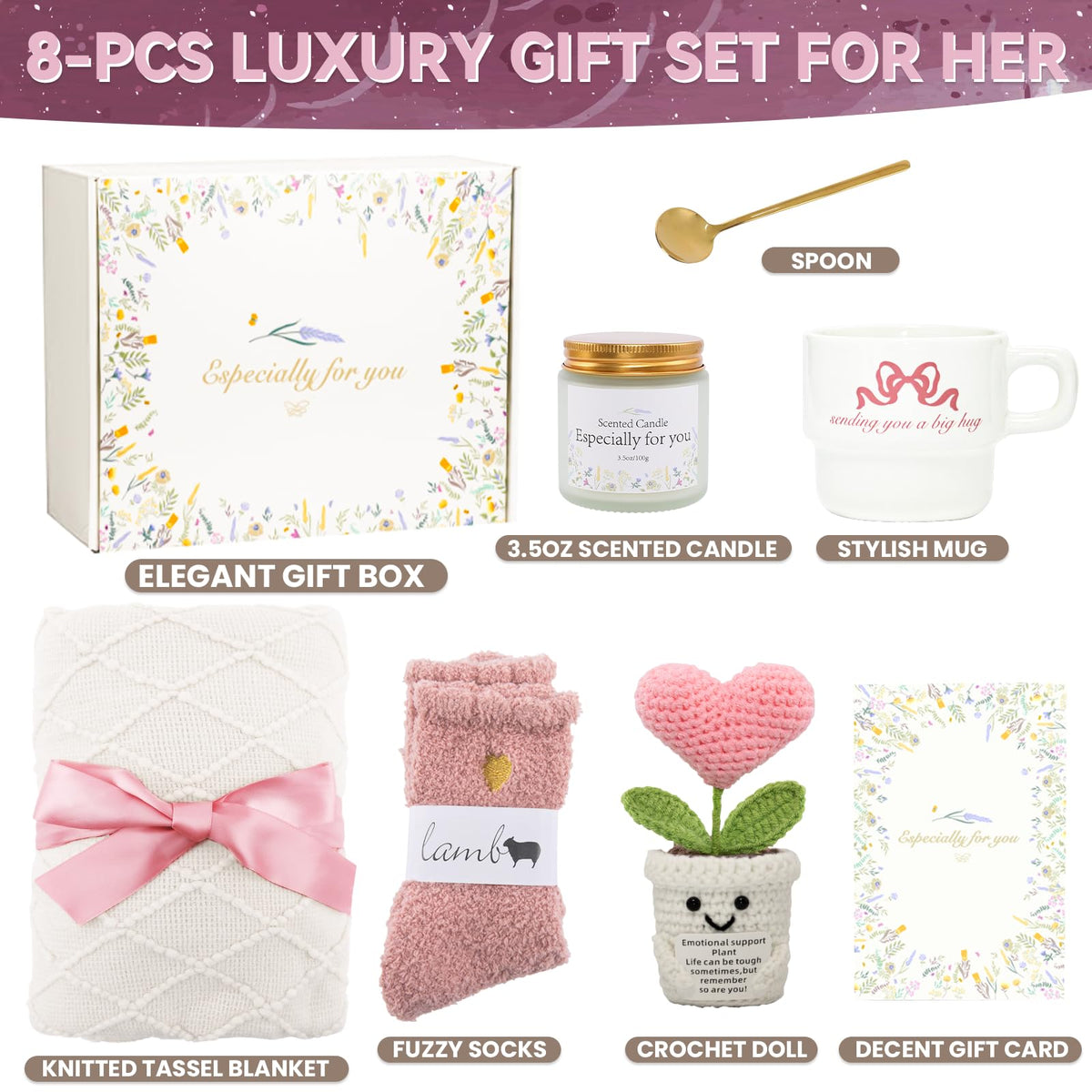 Pink White Care Package B9768
