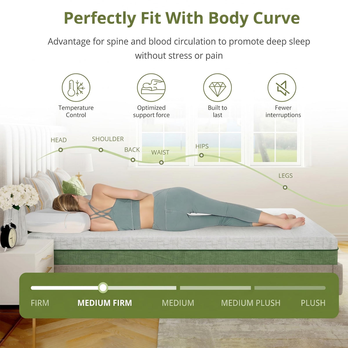 6 Inch Twin Size Cooling Gel Memory Foam Mattress U280
