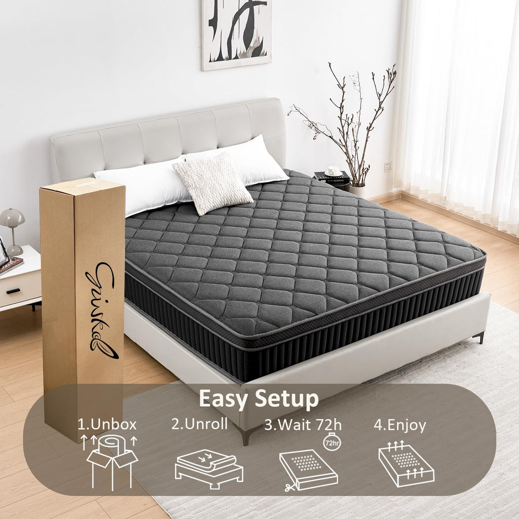 Full Size 12 Inch Hybrid Mattress J924