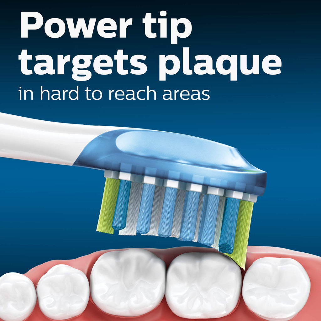 White and Black Replacement Toothbrush Heads, 2 Brush Heads N4786