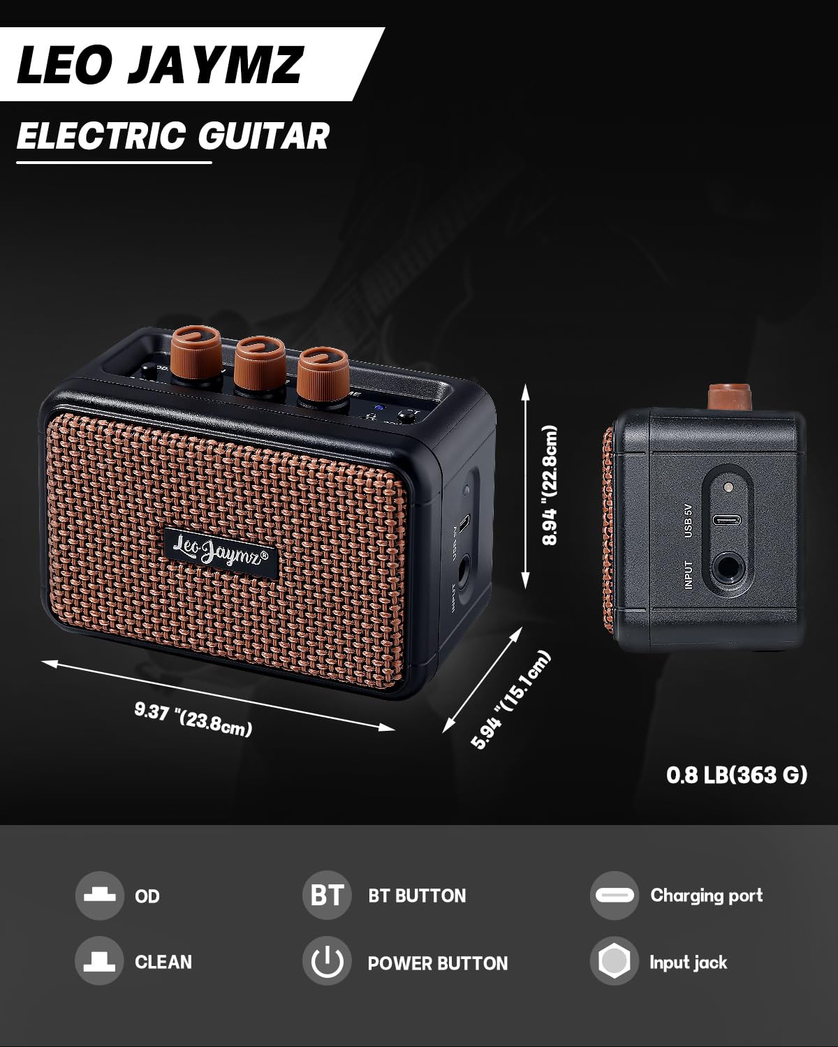 39" Full Size SSH Electric Guitar Starter Kit with Amp V94266