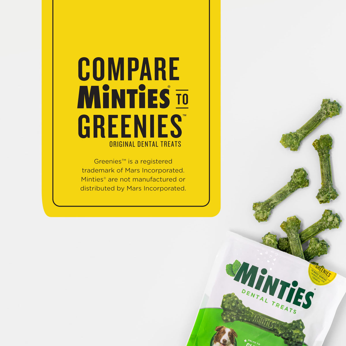 Mint Dental Chews for Dogs, 40 Ct H61364
