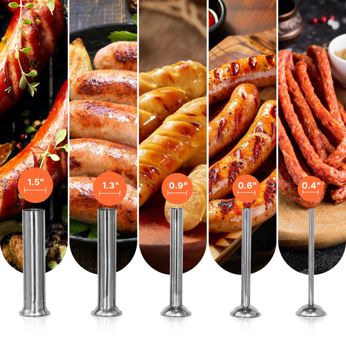 10L Electric Sausage Stuffer with 5 Tubes H684260