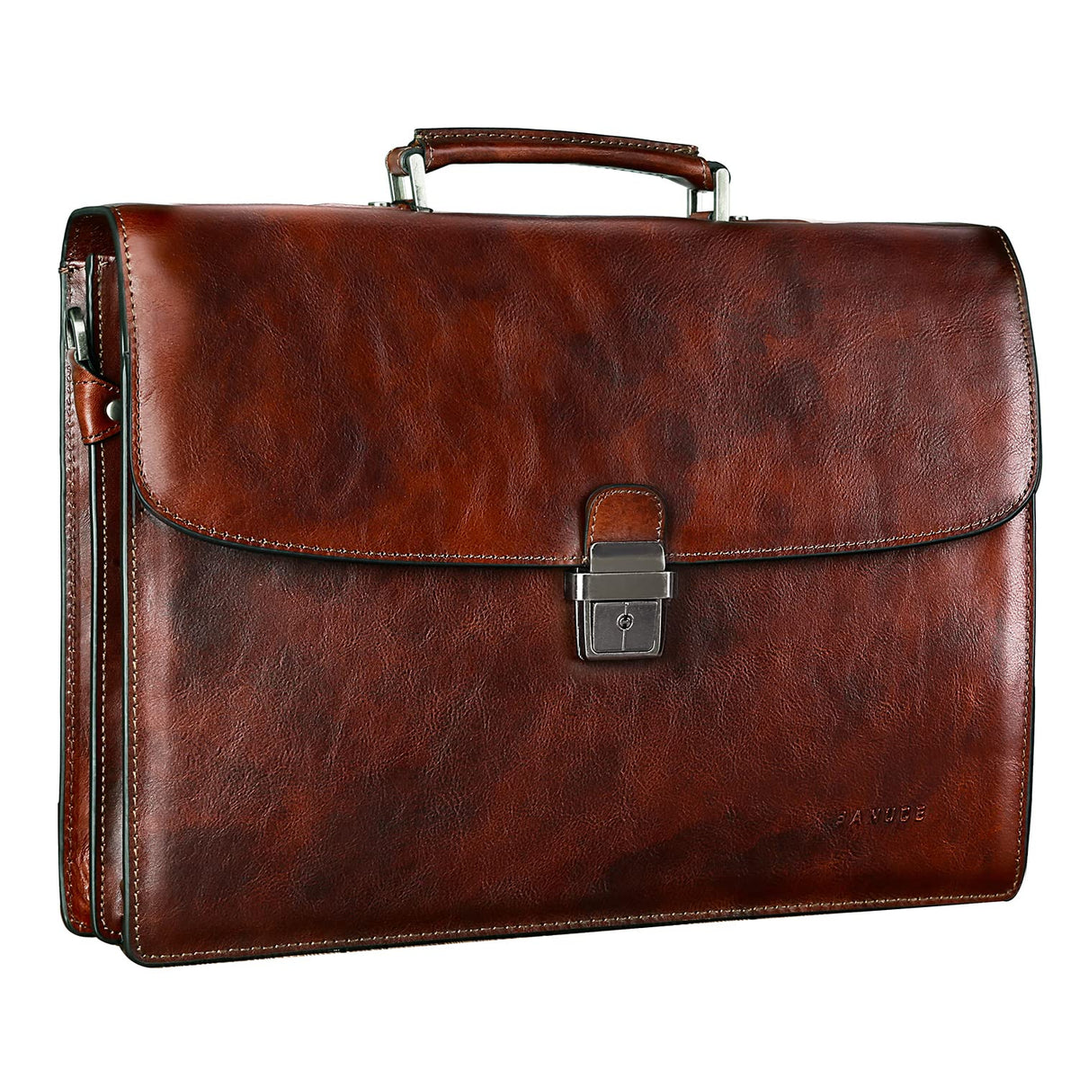 Full Grain Leather Briefcase V6972