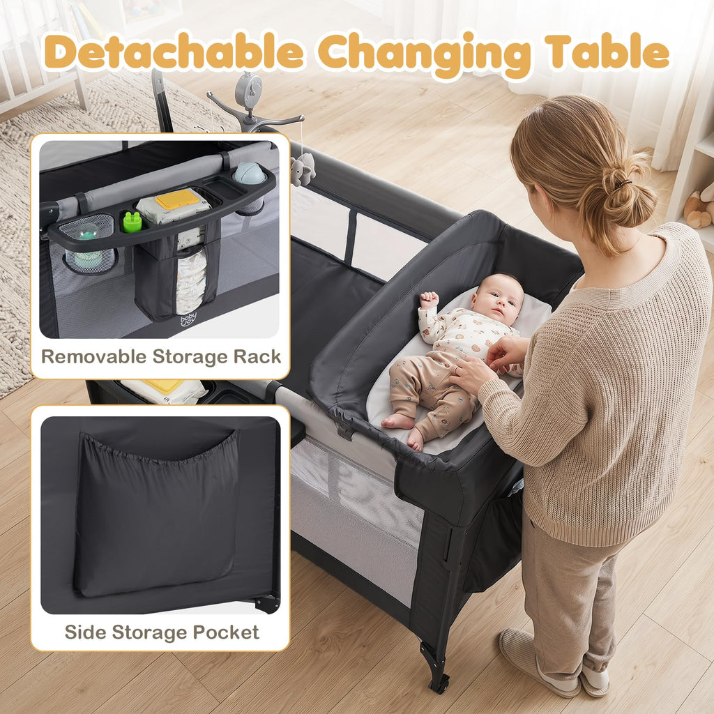 6 in 1 Pack and Play with Bassinet J59269