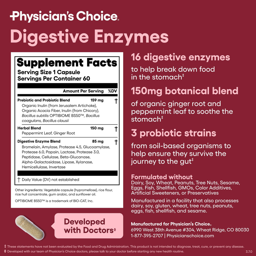 16 Enzyme Digestive Enzymes with Prebiotics & Probiotics S14380