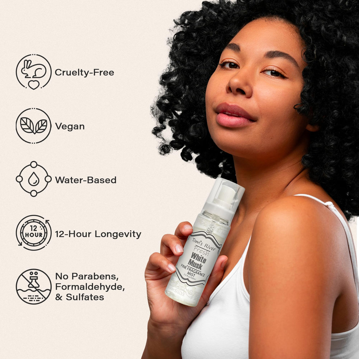 White Musk Scented Body & Hair Mist Pack of 3 2 fl oz H574