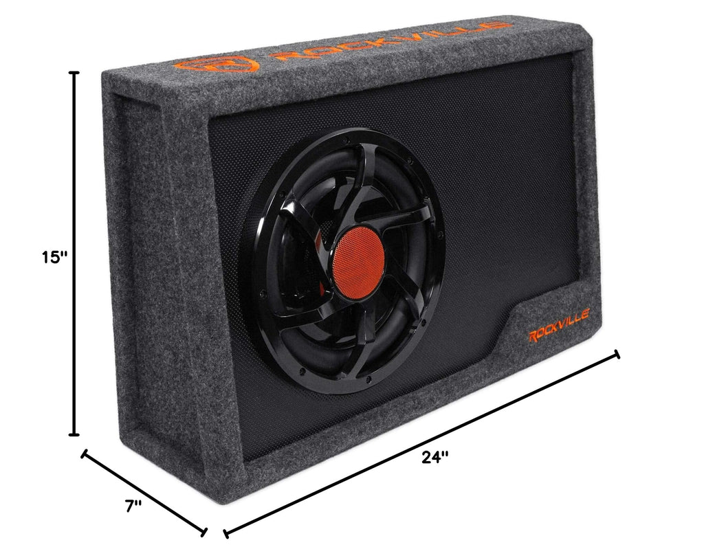 10" Powered Car Subwoofer with Enclosure T9123
