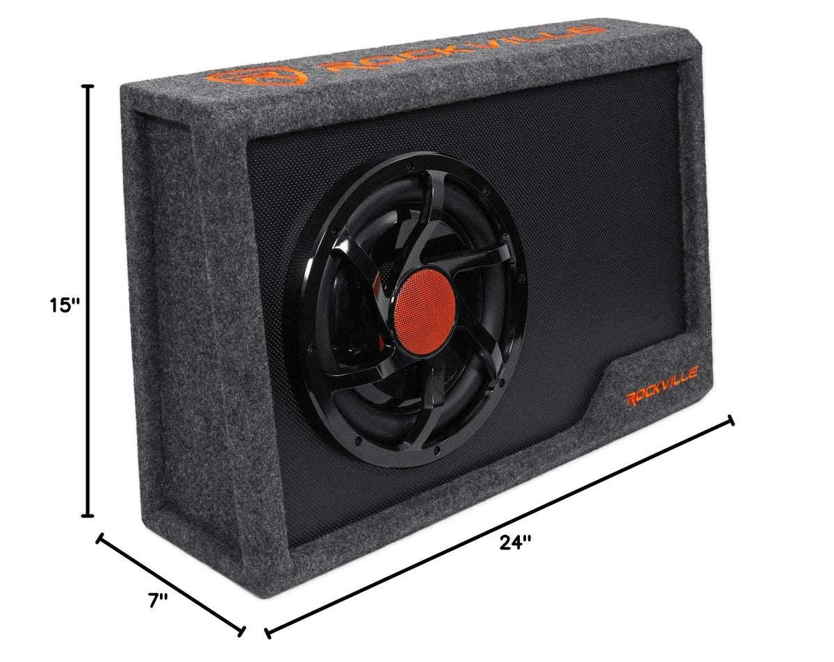10" Powered Car Subwoofer with Enclosure T9123