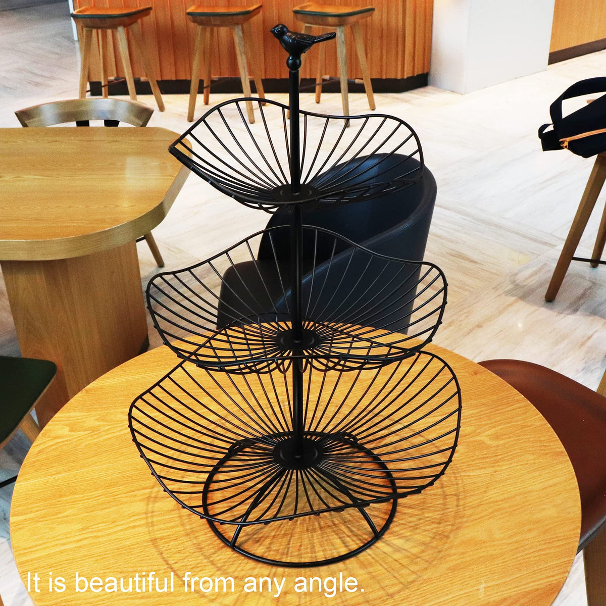 3-Tier Metal Wire Fruit Basket Stand M221847