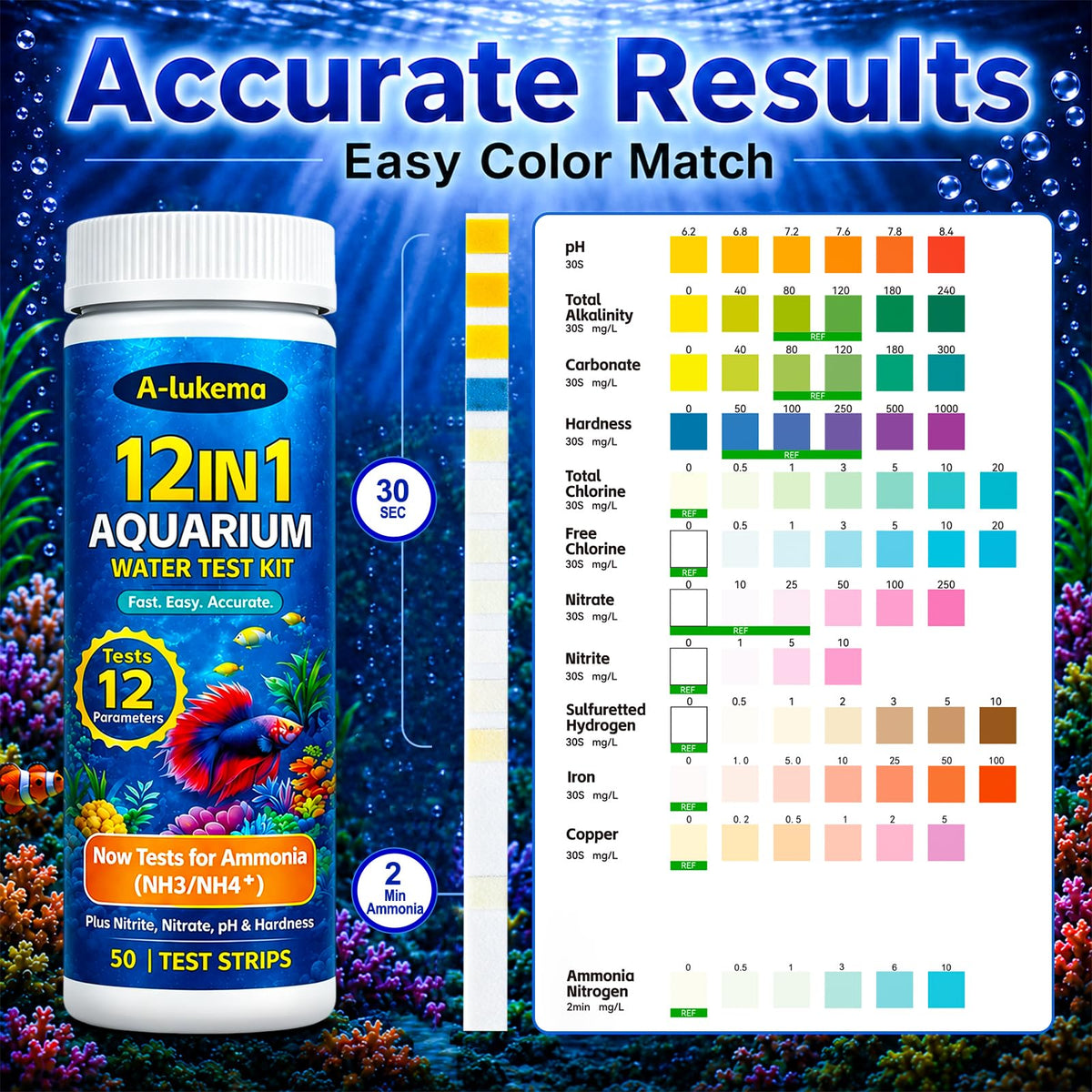 Aquarium Test Strips 50ct D9389