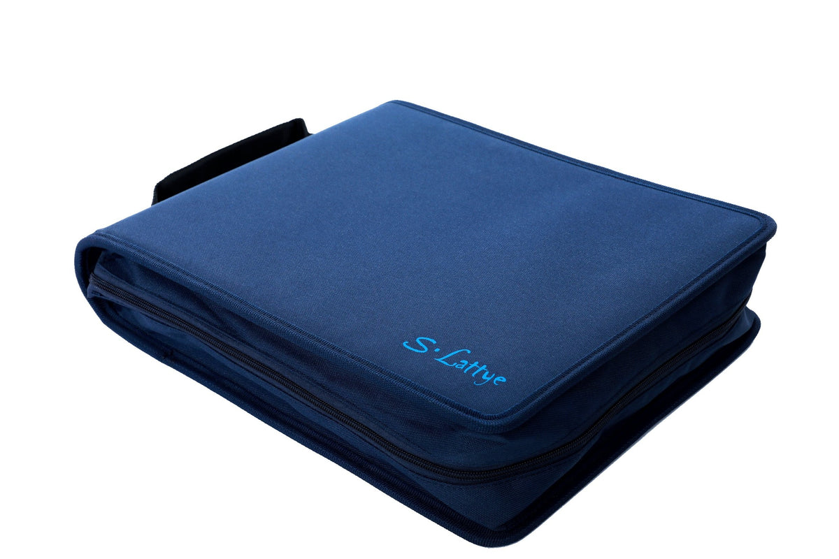 DVD CD Storage Case with Title Cover Pages, Blue, 192 Disk Units T284
