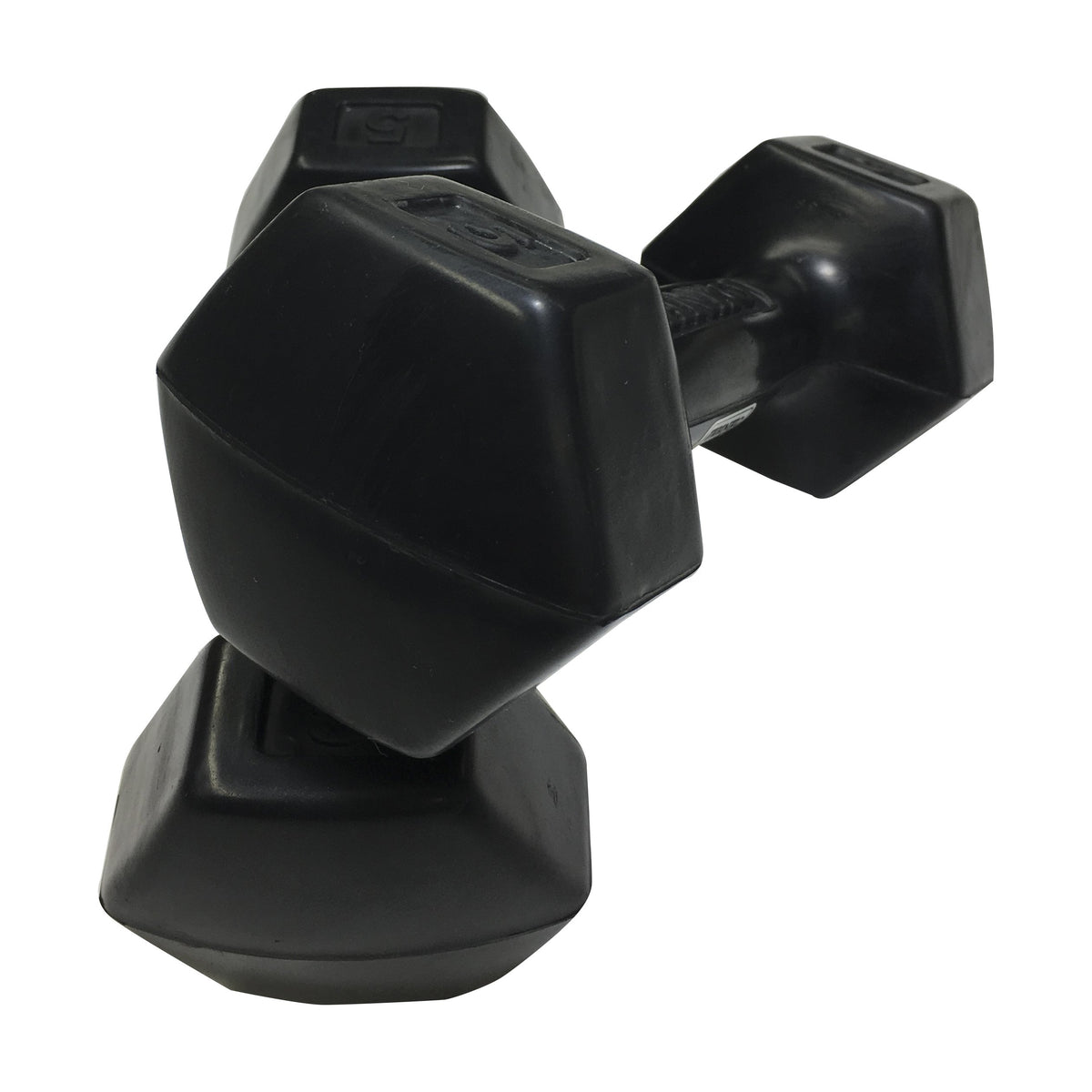 5 lbs Rubber Dumbbells Pair Z3568