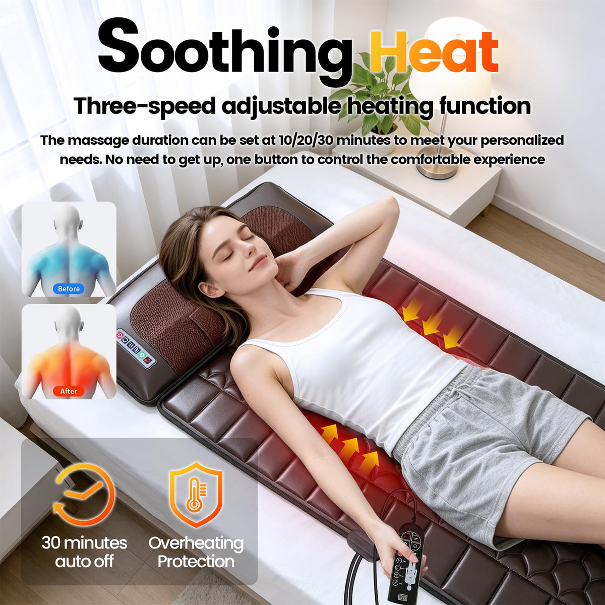 Full Body Massage Mat with Heat D893